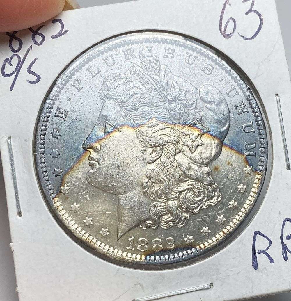 Toned 1882-O/S Morgan Silver Dollar (1 of 3)