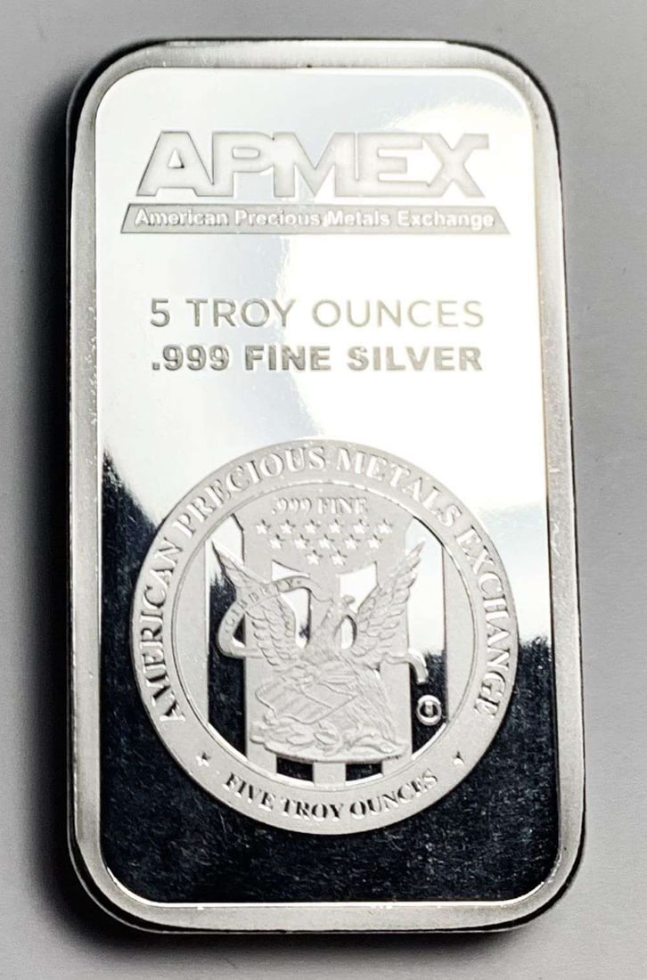 APMEX 5 ozt .999 Silver Bar (1 of 4)