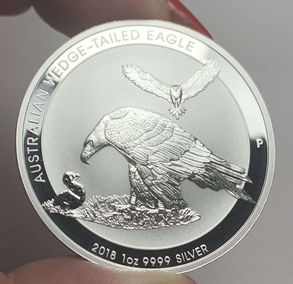 2018 Wedge-Tailed Eagle Australian Dollar Proof 1 ozt .9999 Silver: Winner shall receive the exact coin shown here. (MR/UR)