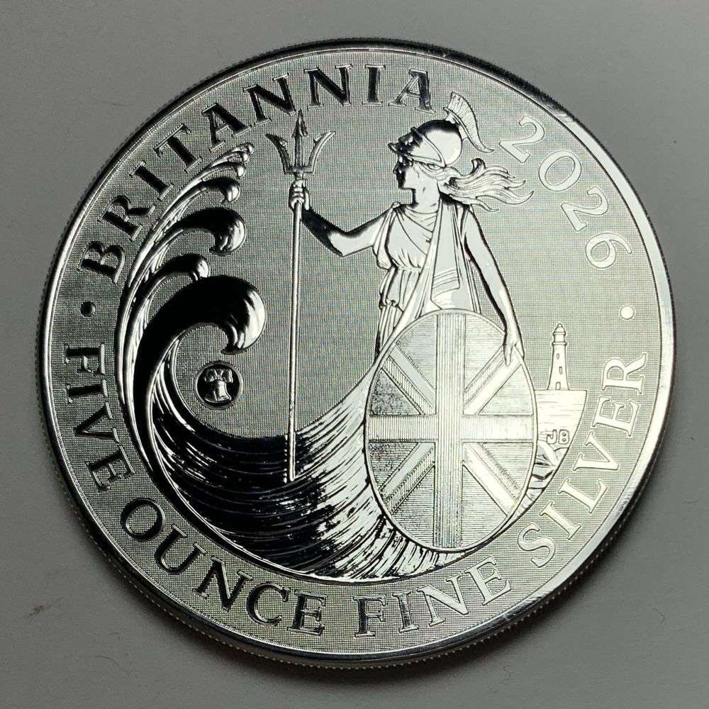 Rare Mintage 50,000! 2026 Britannia 5 ozt Silver (1 of 3)