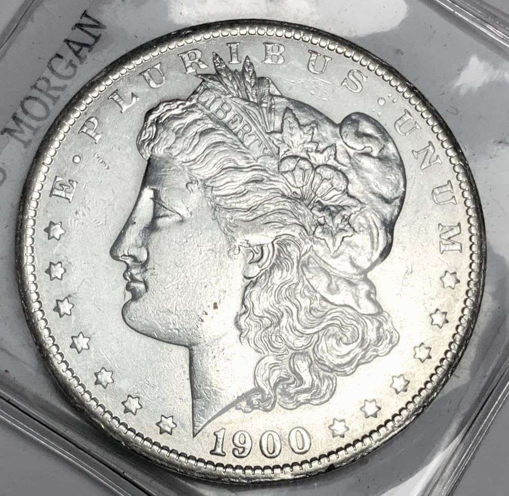 Vintage Flip 1900-S Morgan Silver Dollar MS64 Details: Winner shall receive the exact coin shown here. (NH/RB)