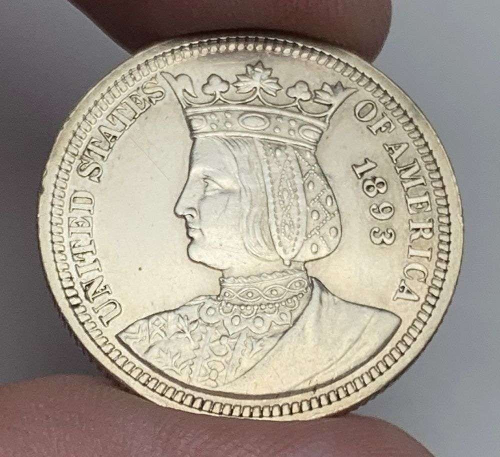 1893 Isabella Commemorative Quarter MS62 Details: Winner shall receive the exact coin shown here. (MR/EUR)