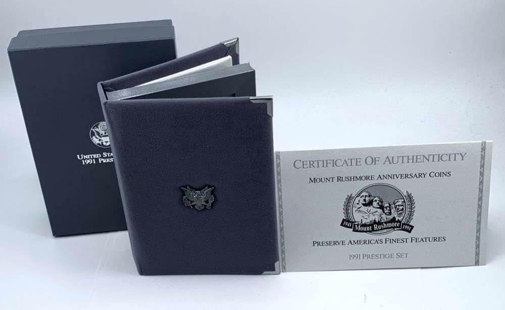 1991-S United States Mint Mount Rushmore Commemorative Prestige Proof Set (7-coins) OGP (1 of 8)