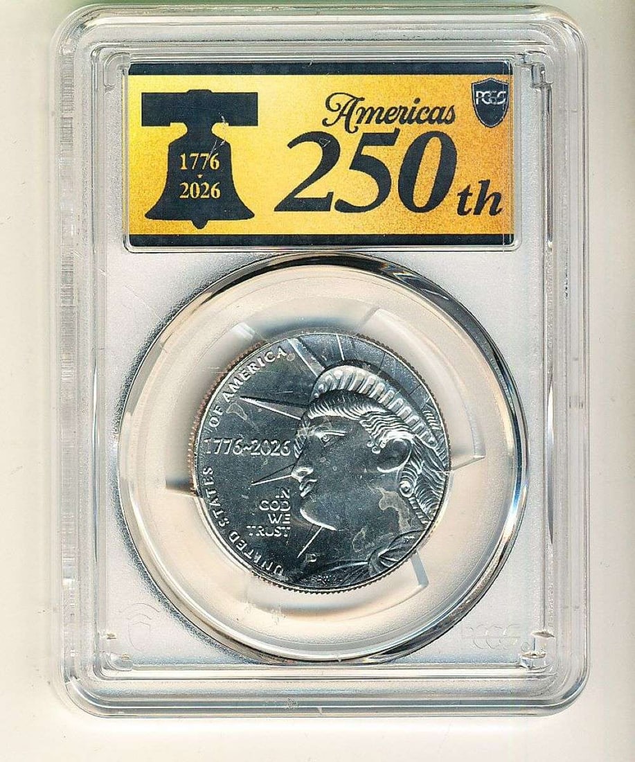 2026-D 250th Anniversary Enduring Liberty Silver Half Dollar PCGS MS65: Winner shall receive the exact coin shown here. (NH/TVC=B)