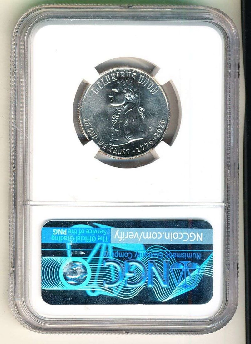 1776-2026-D Declaration of Independence Silver Quarter NGC MS65: Winner shall receive the exact coin shown here. (NH/TVC=B)