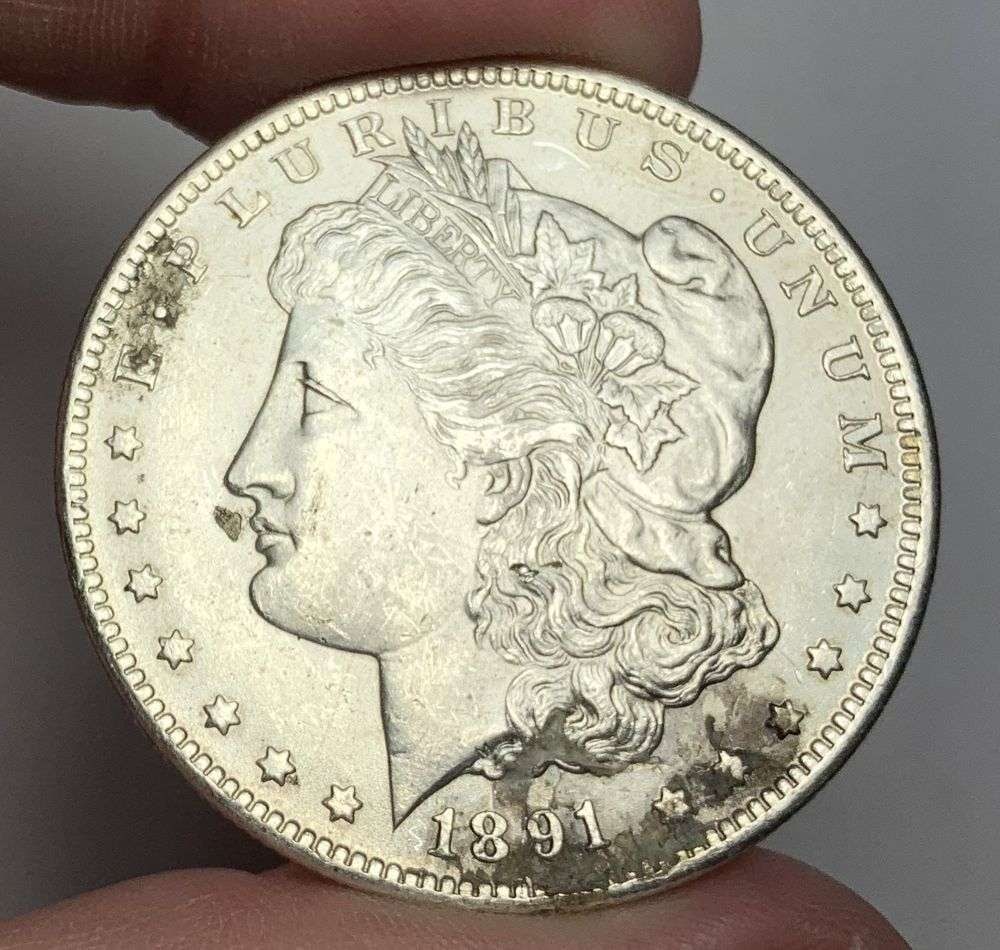 1891-CC Morgan Silver Dollar MS64 Details: Winner shall receive the exact coin shown here. (MR/UBB)