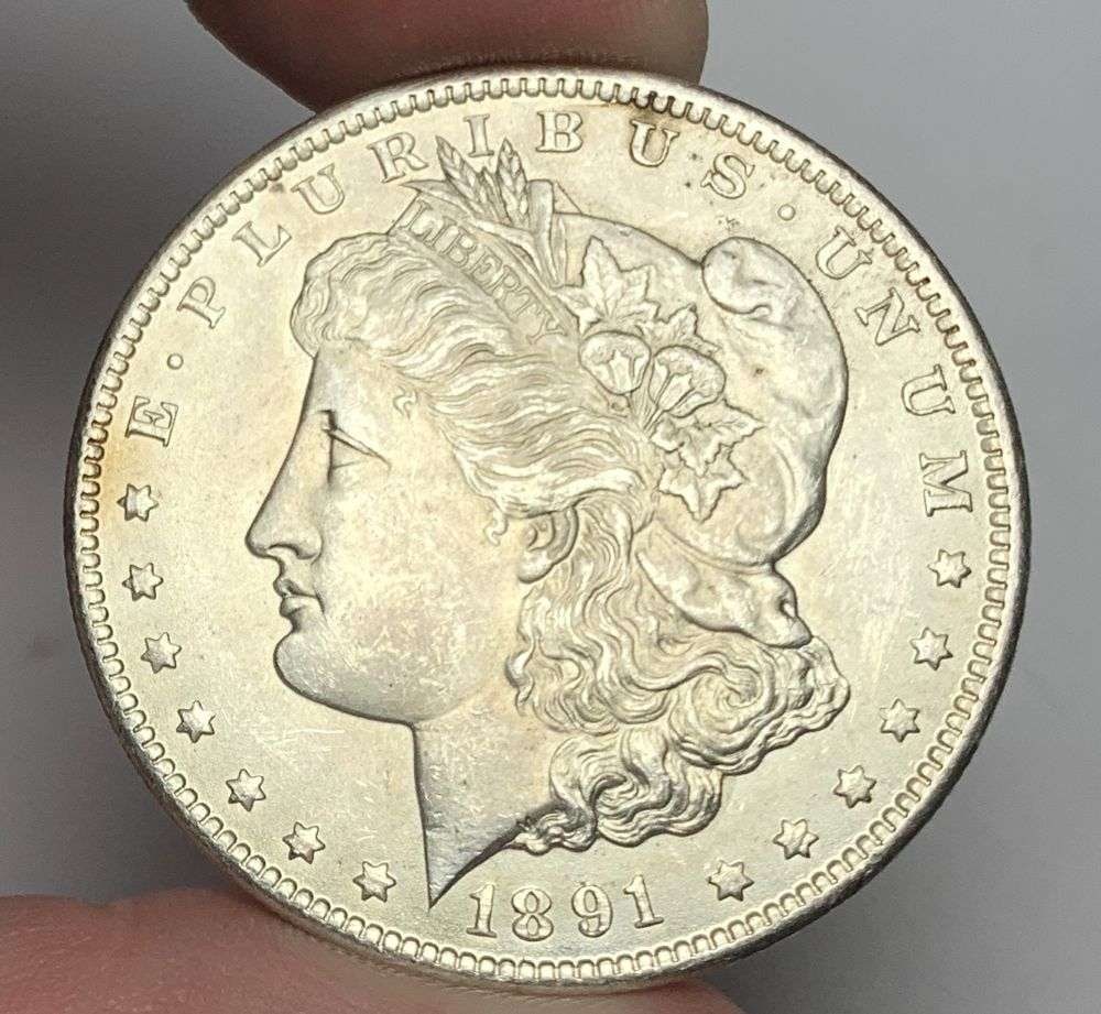 1891-CC Morgan Silver Dollar MS65 Details (1 of 4)