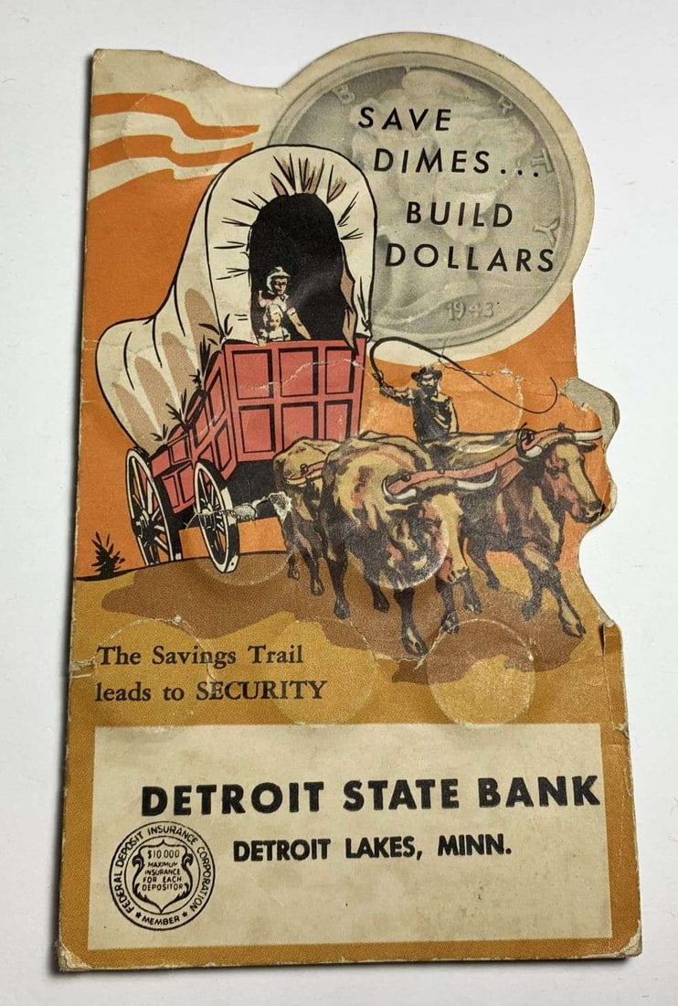 Vintage Mixed Date Detroit State Bank Detroit Lakes, Minn. Mercury Silver Dime Set (30-coins): We have not checked the dates, please let us know if you find a 1916-D, or something similarly exciting. Winner shall receive the exact set (30-coins) shown here. (MR/RB)