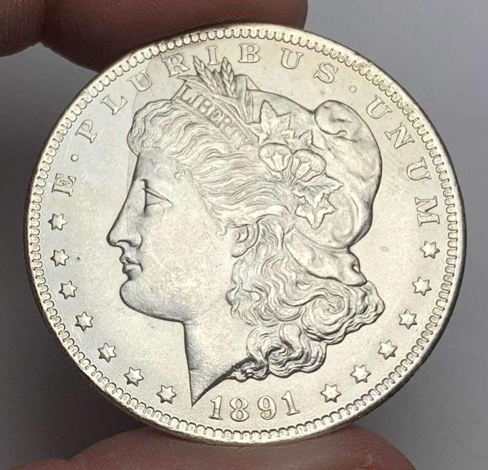 1891-CC Morgan Silver Dollar MS64 Details: Winner shall receive the exact coin shown here. (MR/UBB)