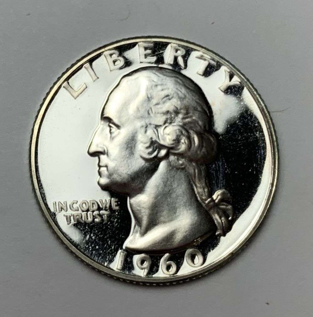 1960 Washington Silver Quarter PF67+ Cameo: Winner shall receive the exact coin shown here. (MR/B)
