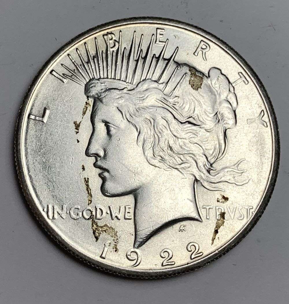 1922-S Peace Silver Dollar MS62 Details (1 of 2)