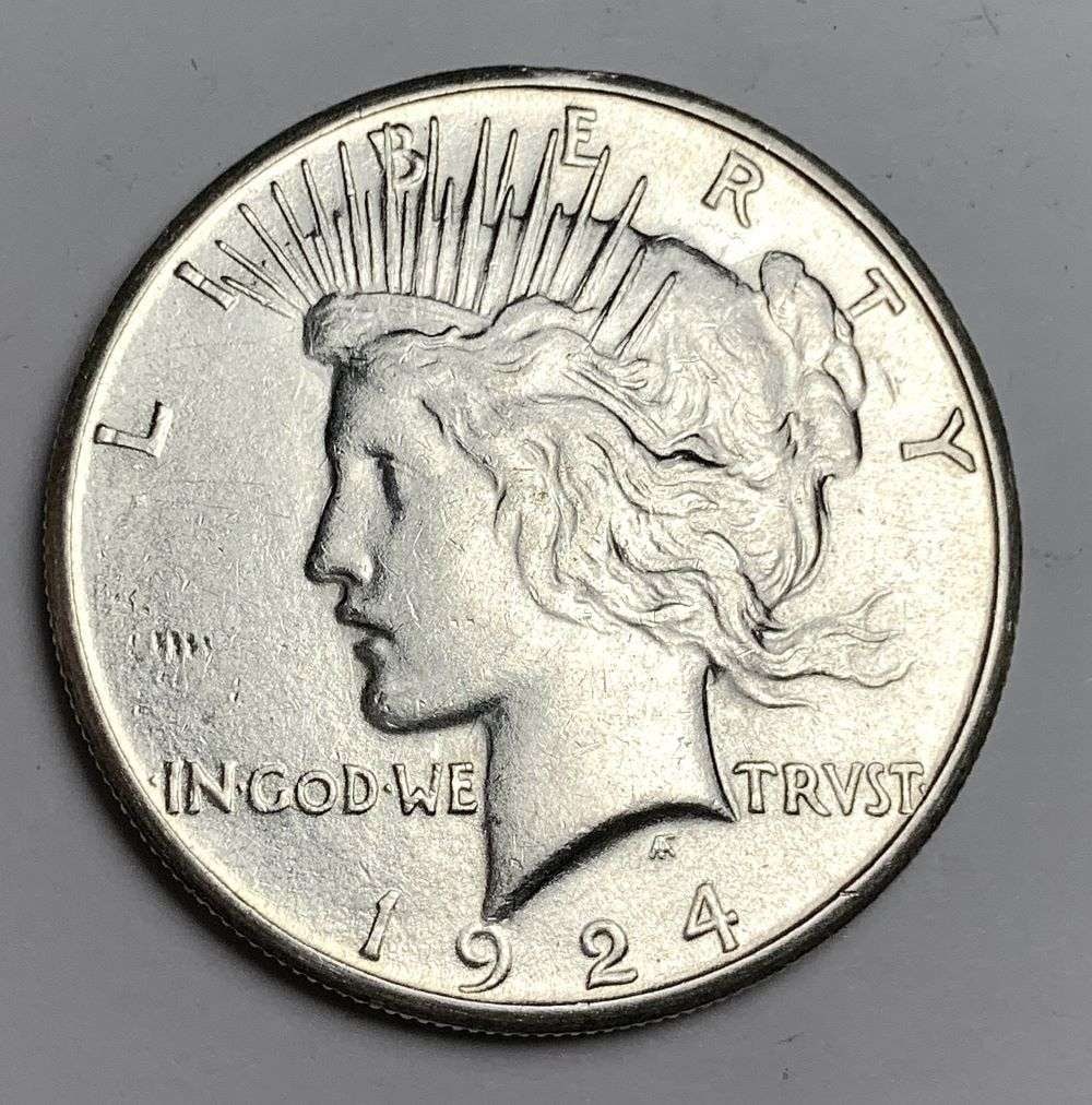 1924-S Peace Silver Dollar MS62 Details (1 of 2)