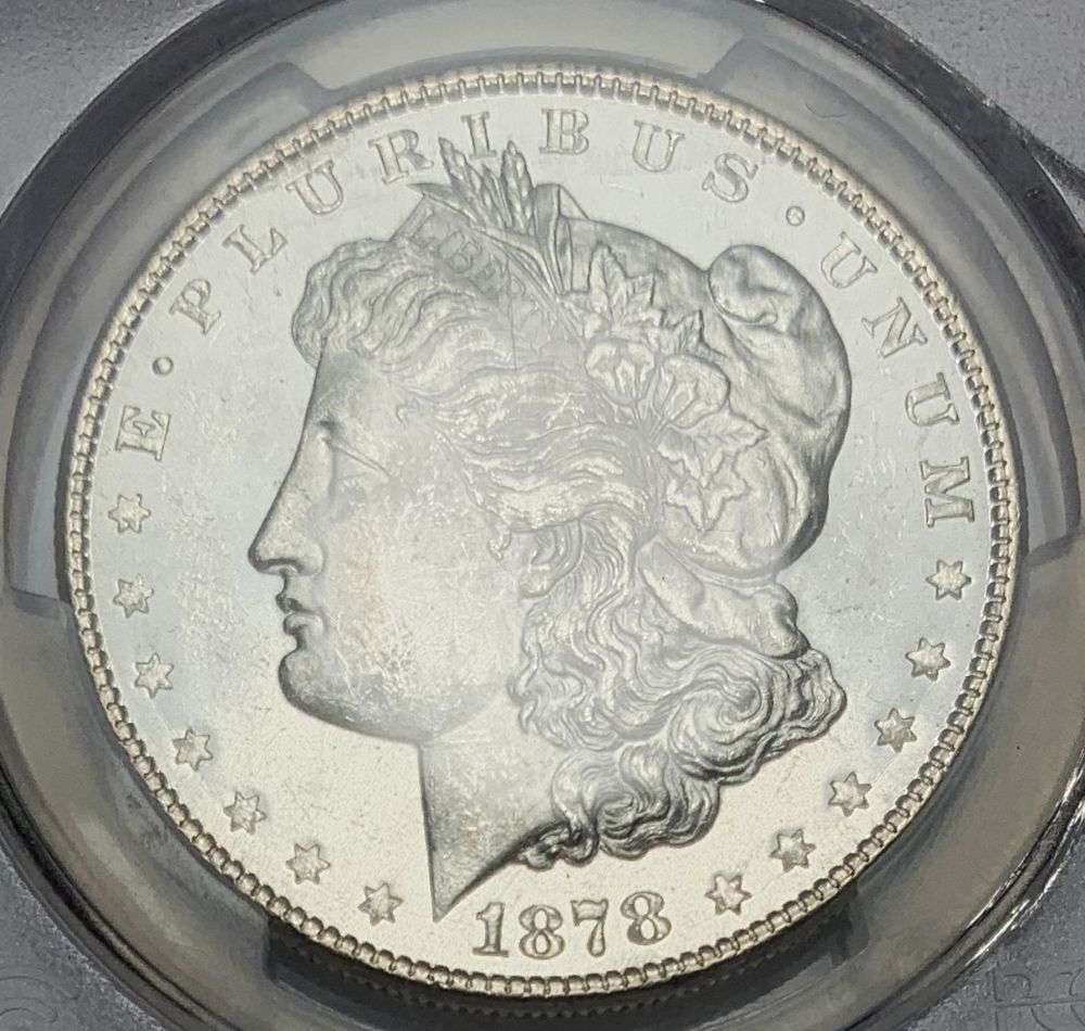 1878-8TF Morgan Silver Dollar PCGS MS63: Winner shall receive the exact coin shown here. (MR/TVC=PBB)