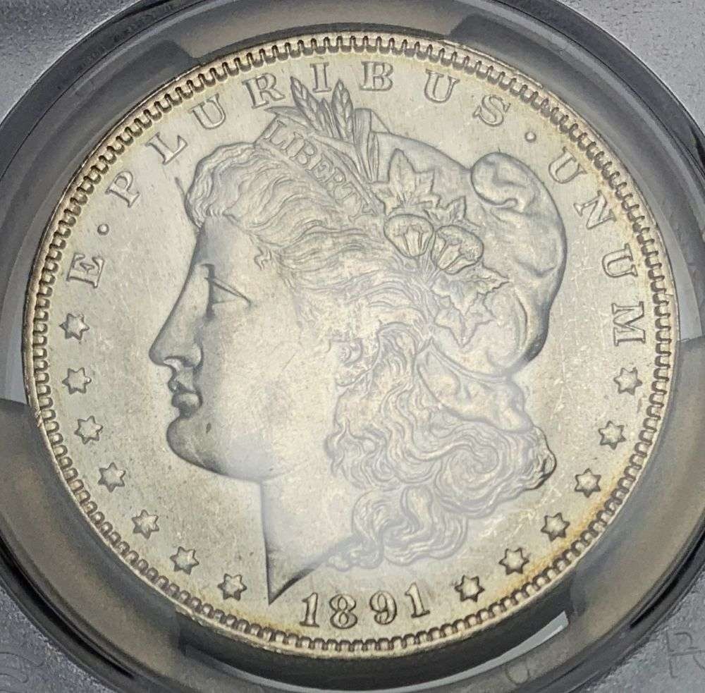 1891-O Morgan Silver Dollar PCGS MS63: Winner shall receive the exact coin shown here. (MR/TVC=PEB)