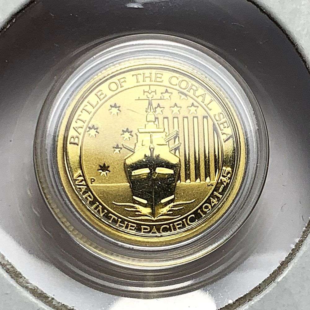 Last Minute Gold! 2015-P Australia $15 "Battle of the Coral Sea" .9999 Gold 1/10 ozt (1 of 3)
