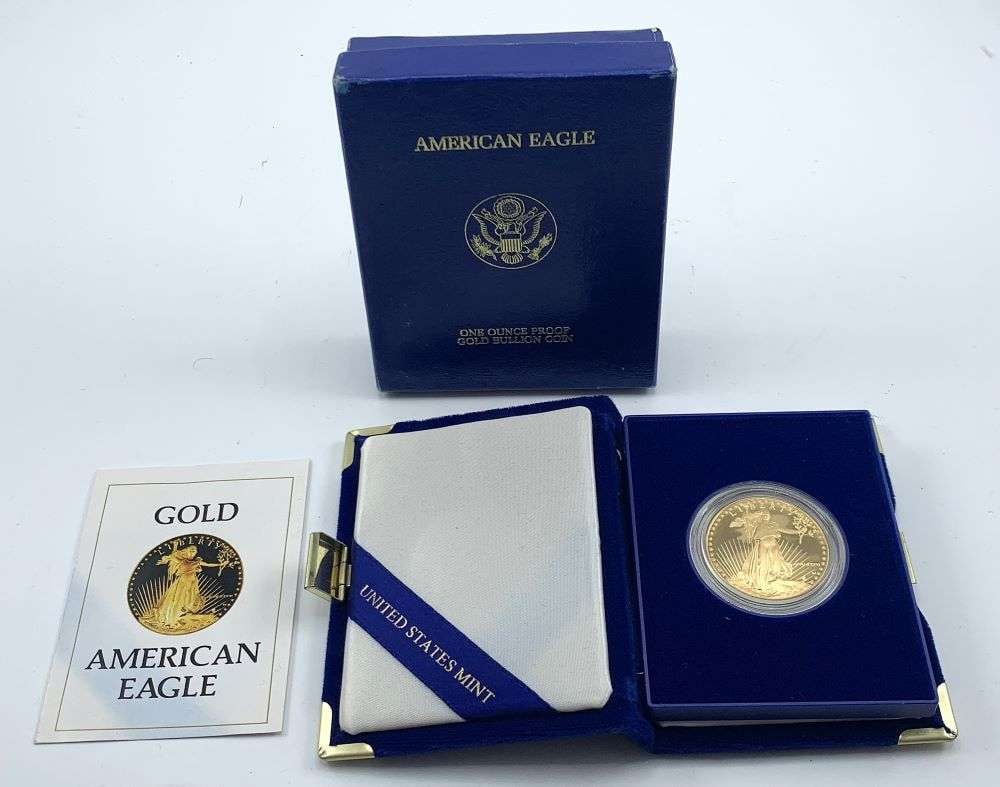 Last Minute Gold! First Year 1986-W American Gold Eagle Proof 1 ozt OGP (1 of 4)
