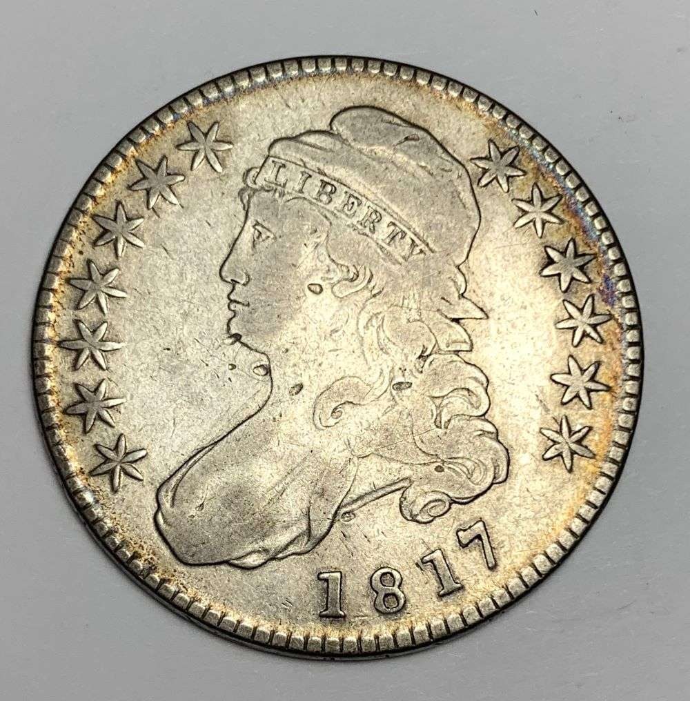 1817 Capped Bust Silver Half Dollar VF (1 of 2)