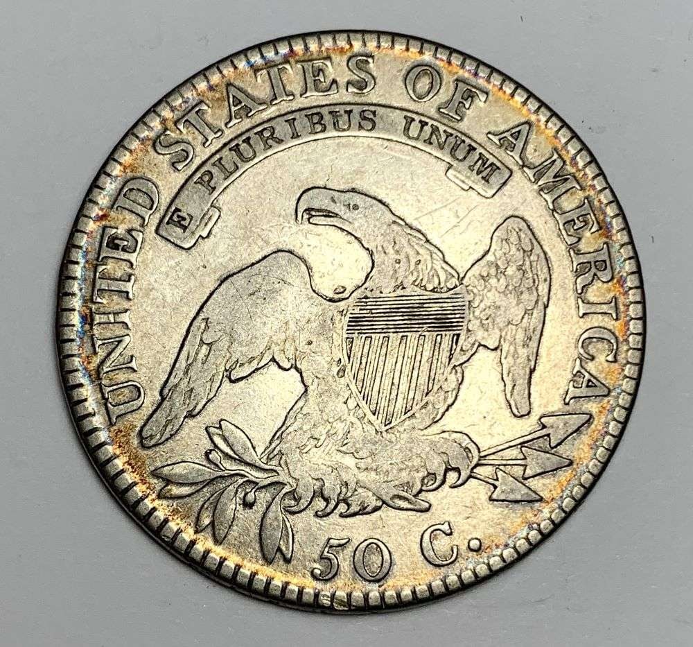 1817 Capped Bust Silver Half Dollar VF - 2