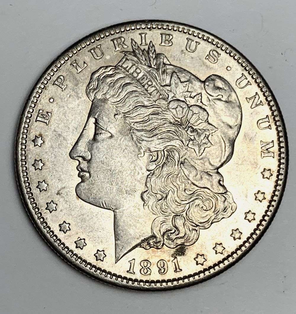 1891-S Morgan Silver Dollar MS63 (1 of 3)