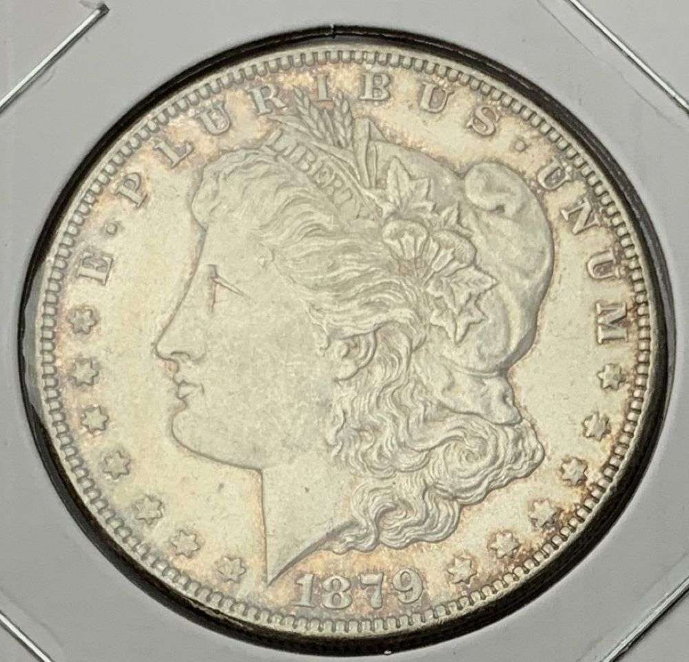 Toned 1879-S Morgan Silver Dollar MS64 (1 of 3)