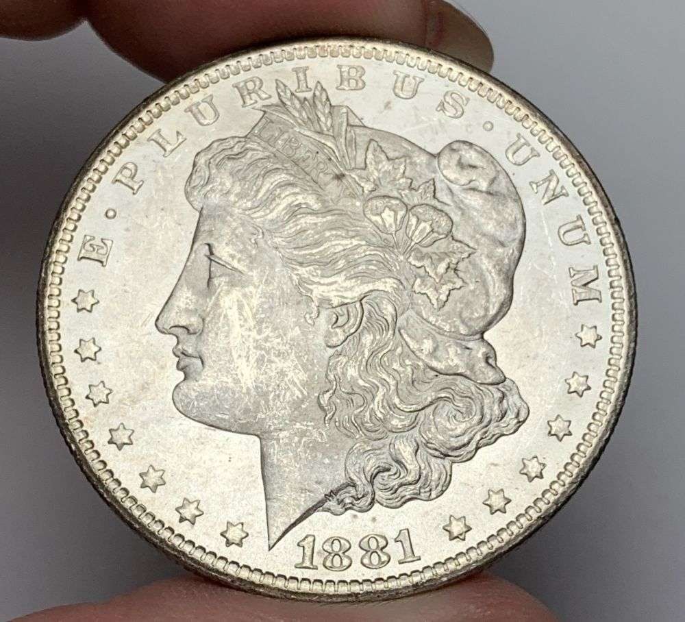 1881-CC Morgan Silver Dollar MS60: This is the story about two coin dealers, a partnership. One, the largest bullion dealer north of San Francisco, and the other, the largest rare coin dealer north of San Francisco. Together, their sho
