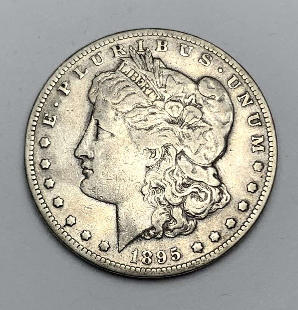 Rare 1895-S Morgan Silver Dollar VF30: Winner shall receive the exact coin shown here. (NH/OBB)