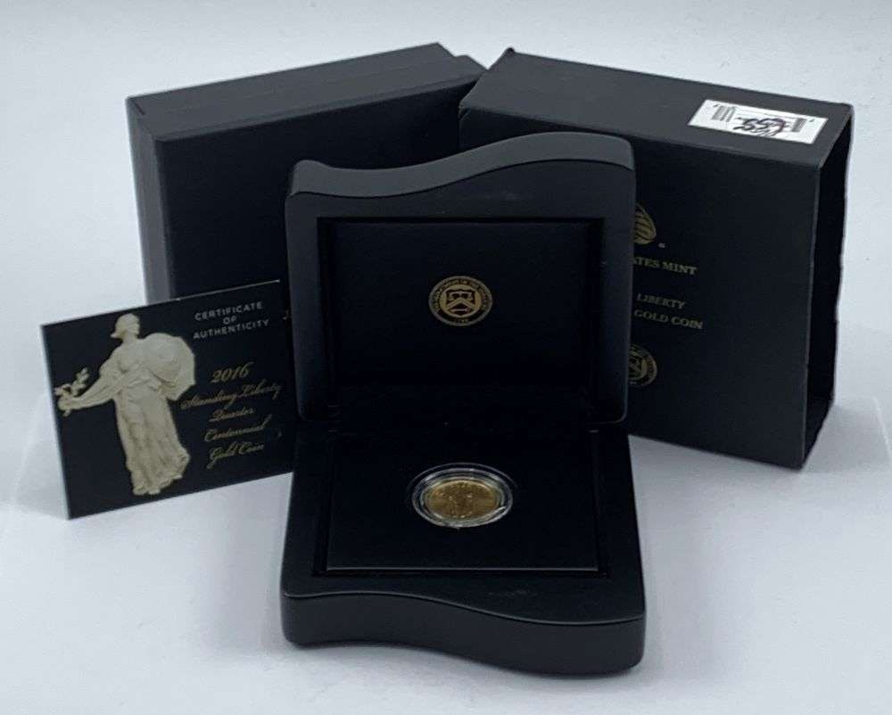 Last Minute Gold! 2016 Standing Liberty Quarter Centennial Gold OGP: Winner shall receive the exact coin shown here. (MR/UURB)