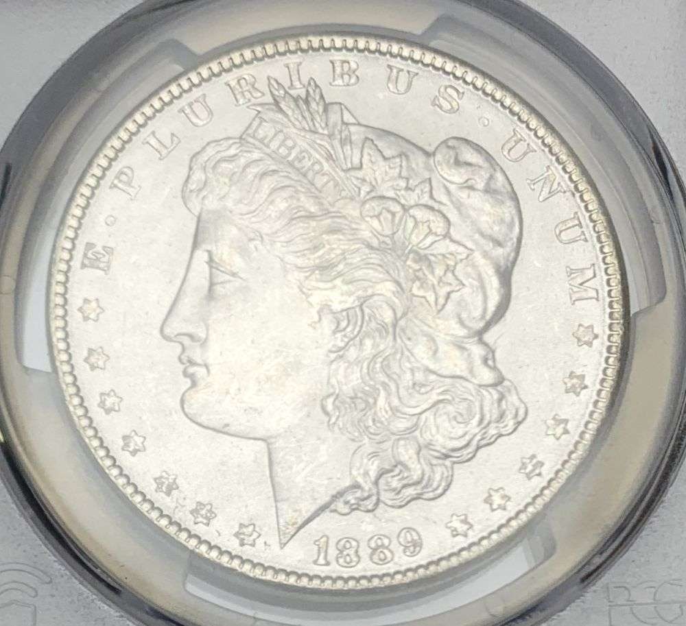 1889 Morgan Silver Dollar PCGS MS64: Winner shall receive the exact coin shown here. (MR/FR)