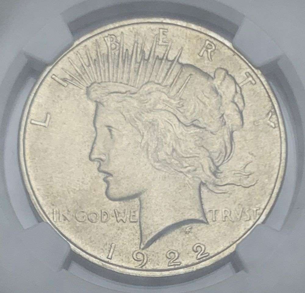 1922-D Peace Silver Dollar NGC MS62: Winner shall receive the exact coin shown here. (MR/FR)
