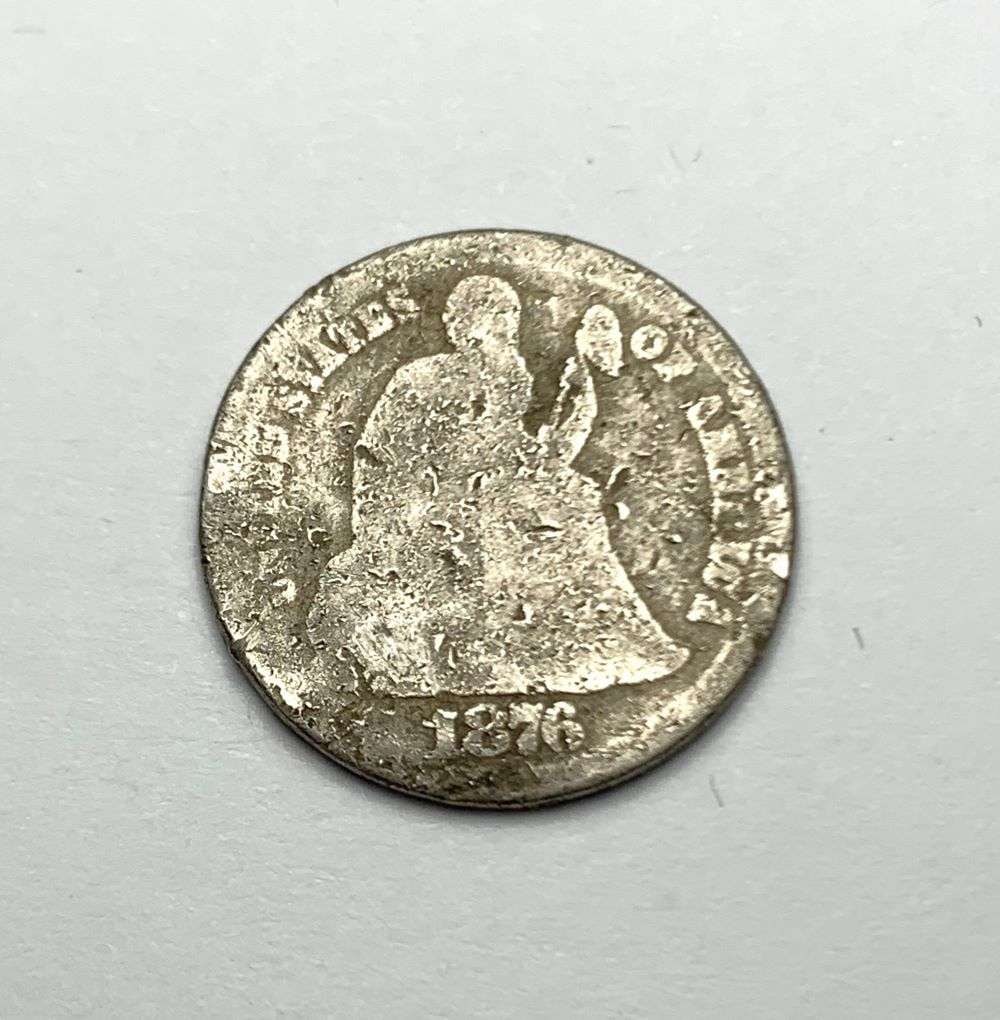 1876-CC Liberty Seated Dime AG (1 of 3)