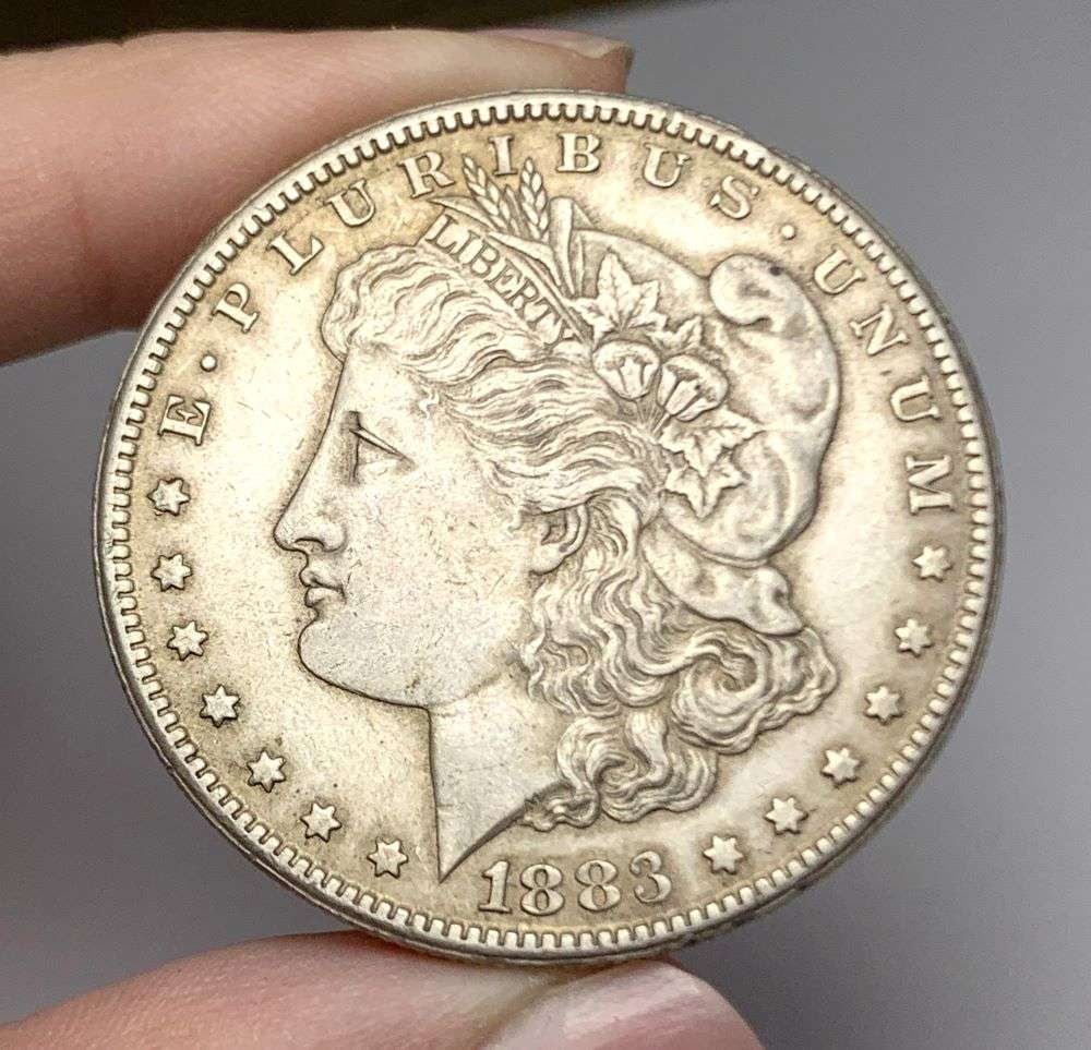 1883-CC Morgan Silver Dollars AU: Winner shall recieve the exact coin shown here. (BD/RB)
