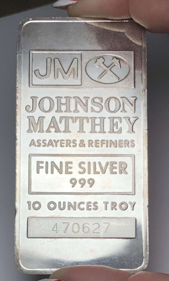 Johnson Matthey Assayers & Refiners 10 ozt .999 Silver Bar: This is the story about two coin dealers, a partnership. One, the largest bullion dealer north of San Francisco, and the other, the largest rare coin dealer north of San Francisco. Together, their sho