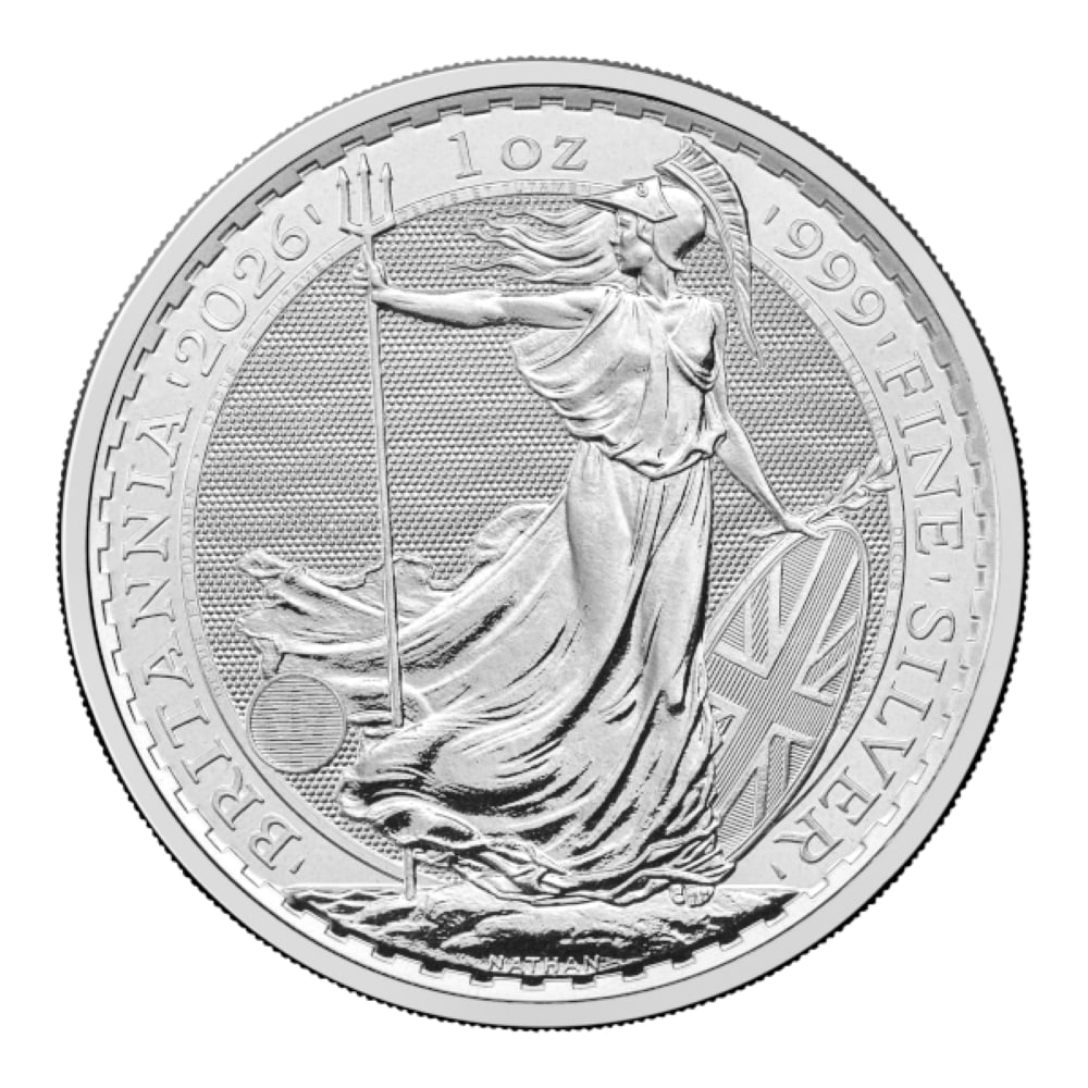 Last Minute! (50) 2026 1 oz .999 Silver Brittanias: Please Allow 2-4 Weeks For Delivery