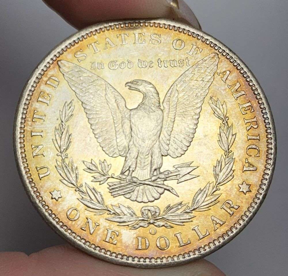 Exquisite Toned Morgan! 1900-O Morgan Silver Dollar MS66: Winner shall receive the exact coin shown here. (MR/OB)