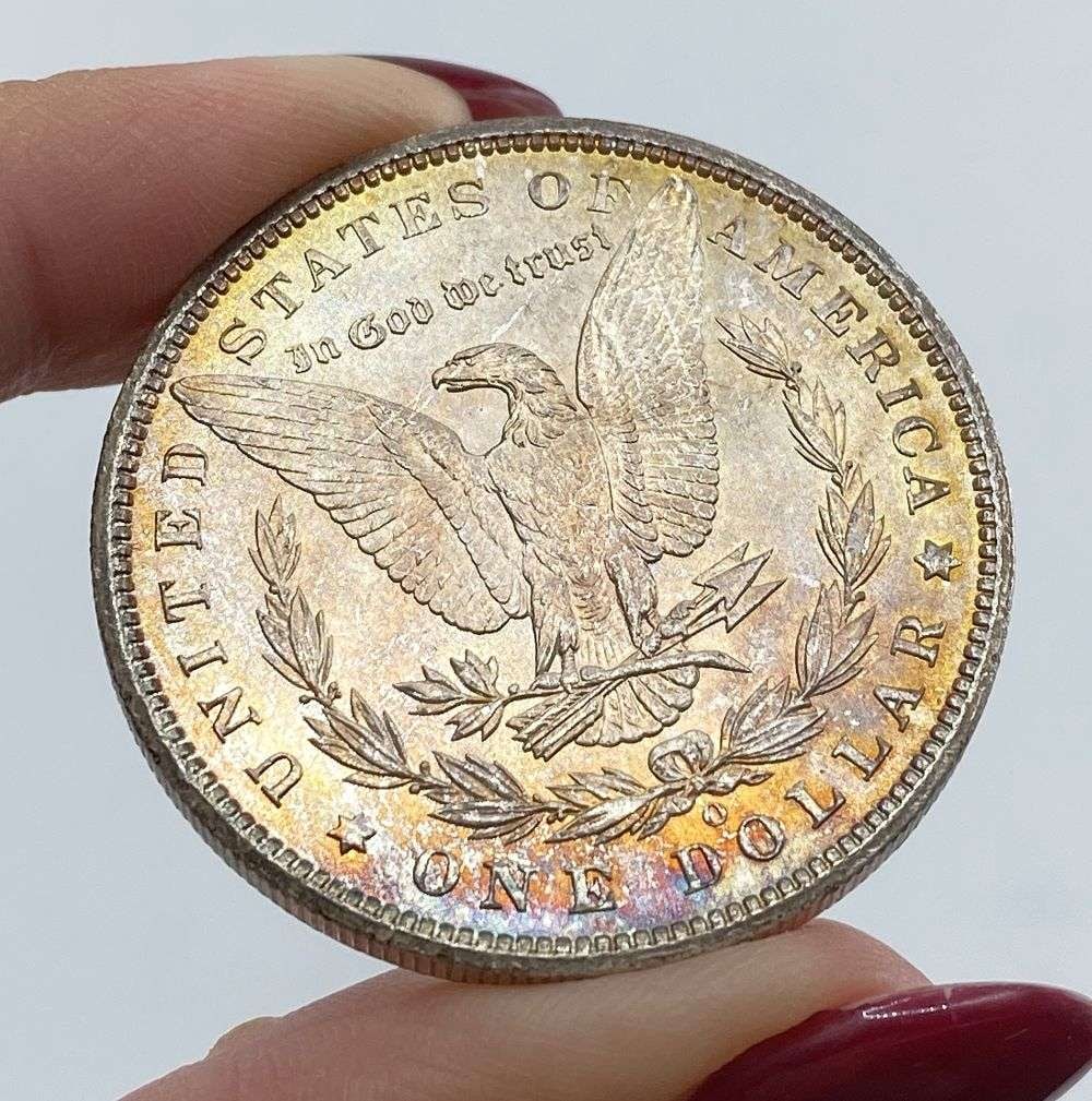 Exquisite Toned Morgan! 1900-O Morgan Silver Dollar MS67: Winner shall receive the exact coin shown here. (MR/OB)