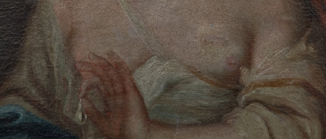 Old Master, Late Renaissance Oil on Canvas, Venus, Mars: H: 30 1/2 in. W: 24 ¾ in (Frame size: 37 x 31) Conservation recommended. Attributed to Claudio Ridolfi (1560 ÃƒÂƒÃ‚Â‚ÃƒÂ‚Ã‚Â– 1644). Signed on lower right C.R 1604.