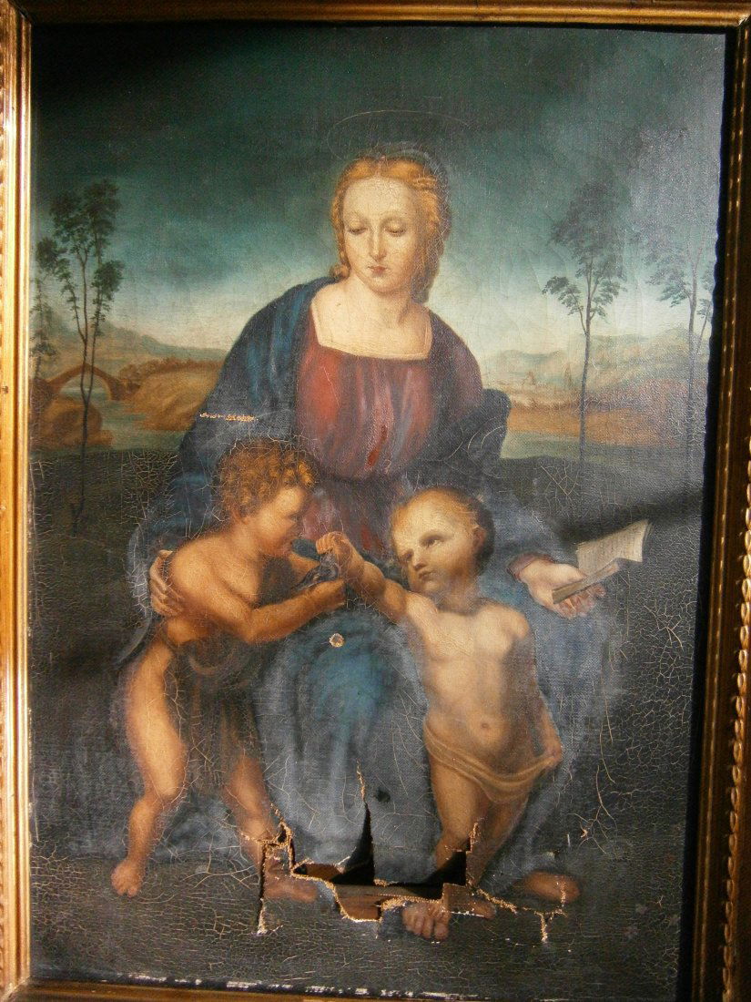 Raphael 拉斐尔 Oil Painting Madonna of the Goldfinch (1 of 13)