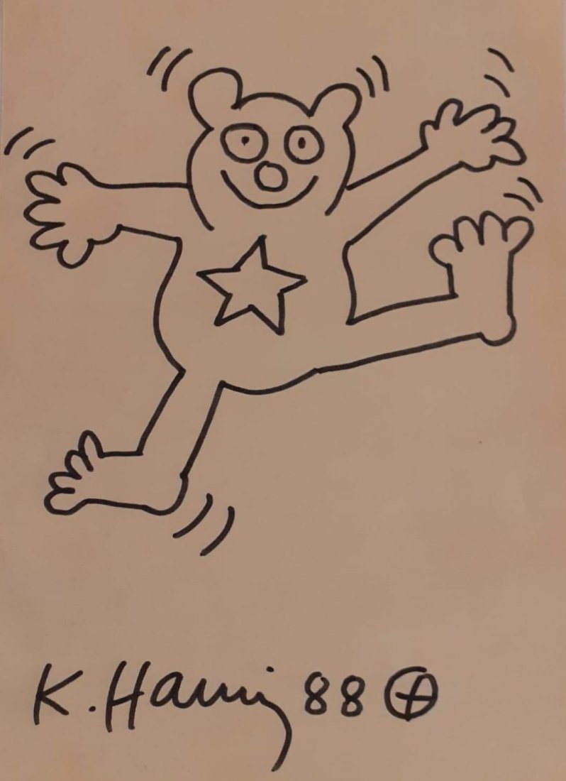 KEITH HARING drawing dated and signed (1 of 1)