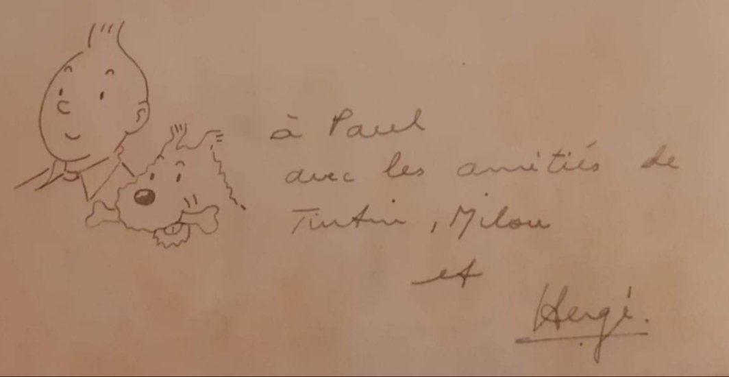 Hergé original Drawing Signed (1 of 1)