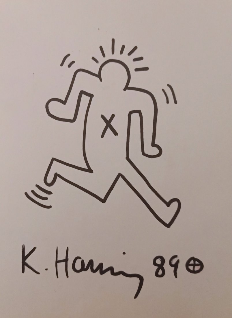 KEITH HARING drawing dated 1989 and signed. (1 of 1)