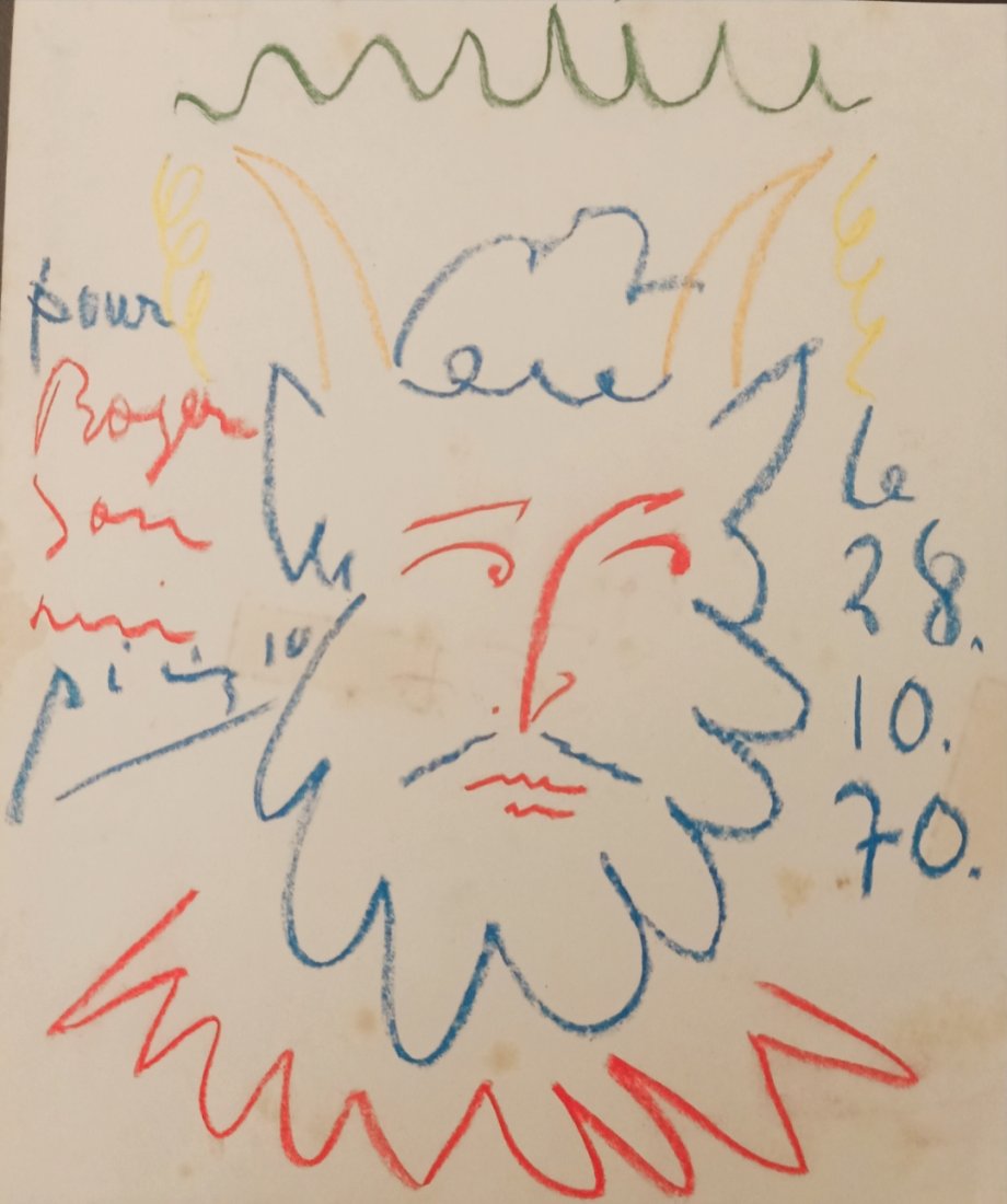 Dédicace Picasso signed and dated 1970 (1 of 1)