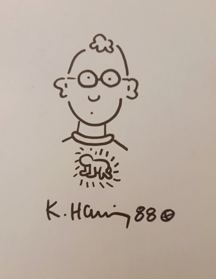 KEITH HARING drawing dated 1988 and signed. (1 of 1)