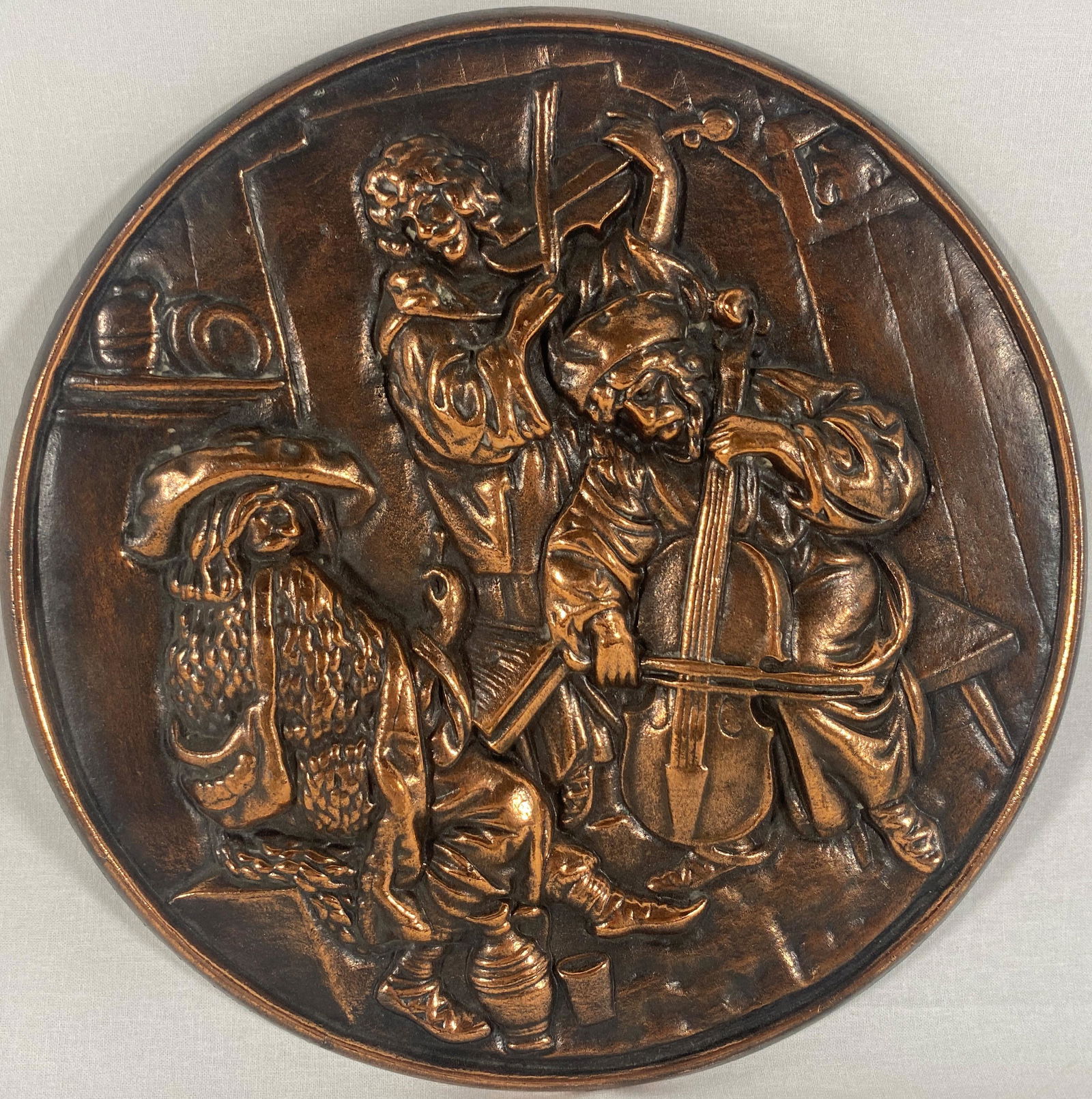 Antique 19th / 20th c. Bronze Wall Plaque (1 of 3)