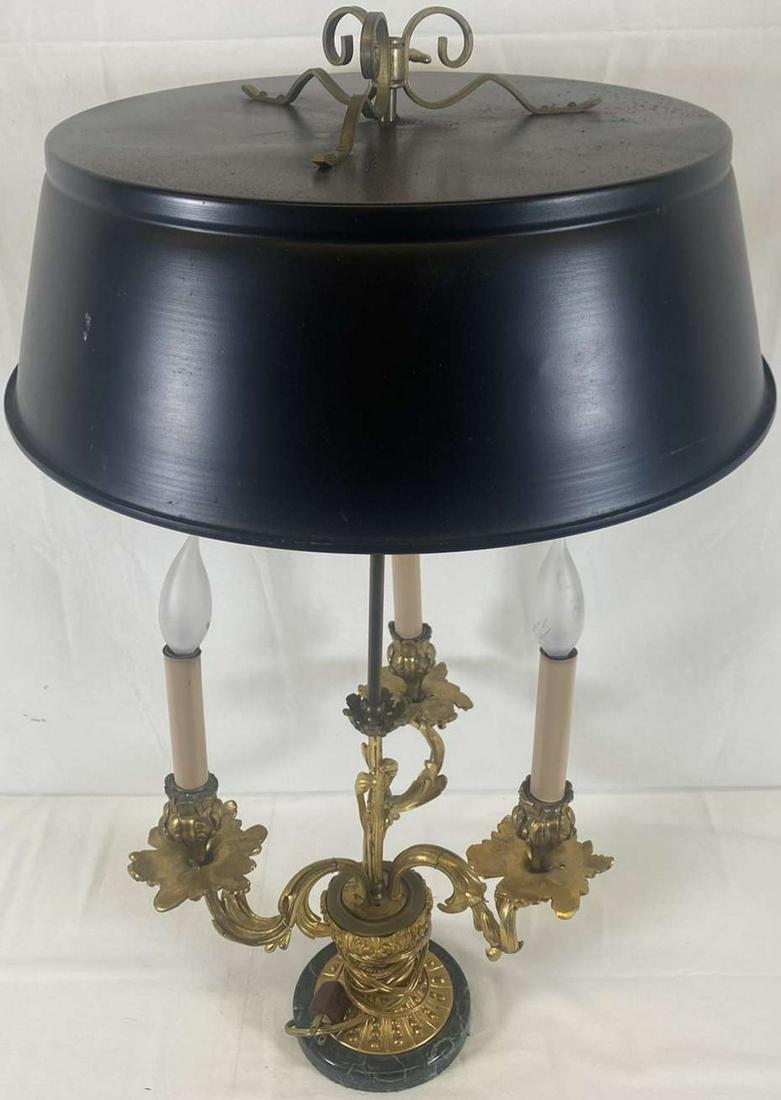 Empire Dore Bronze French Louis XIV Bouillotte Lamp (1 of 11)