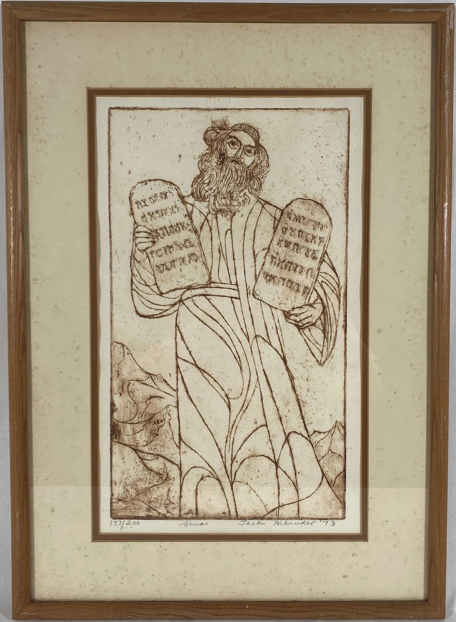 Jack Bilander ( Polish American, 1919-2008) Moses (1 of 6)