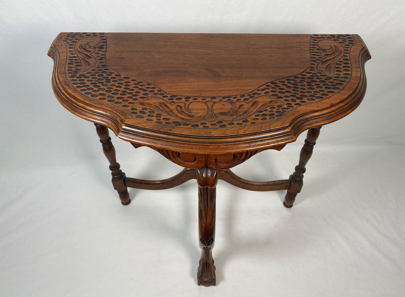 Carved Wood Console Table (1 of 7)