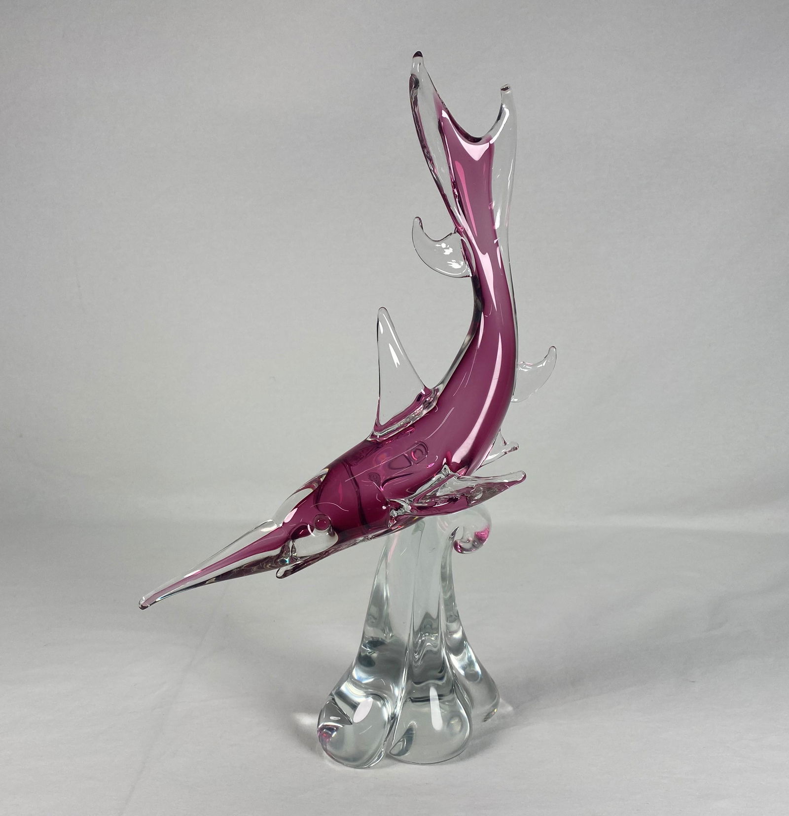 Large Murano Art Glass Fish Figurine Sculpture (1 of 6)