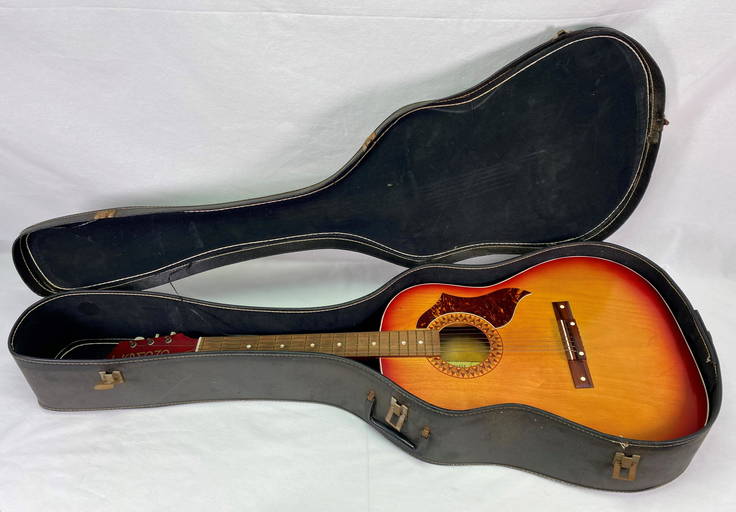 Vintage Egmond Acoustic Guitar Sunburst