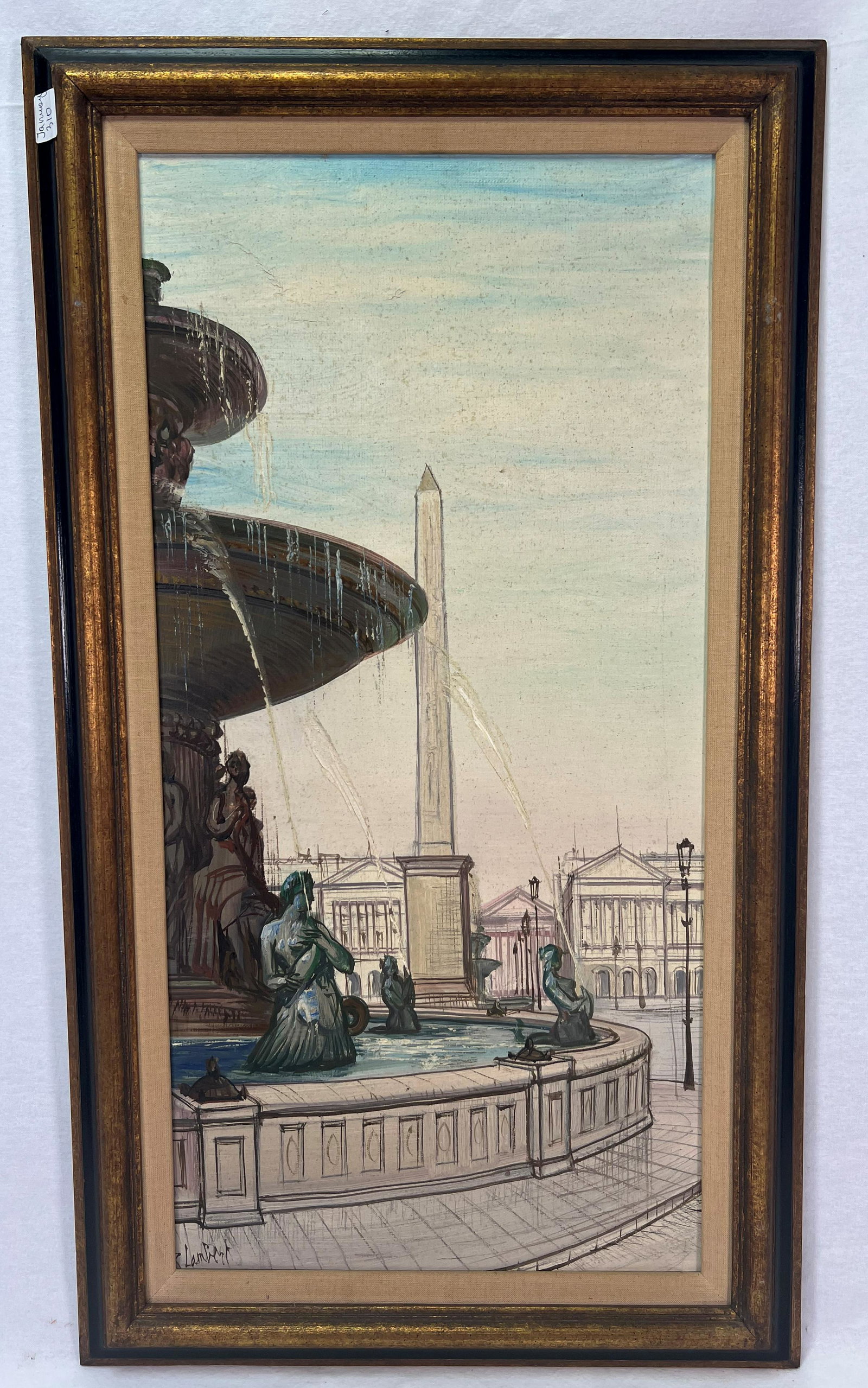 Paul Lambert ( 1910 - 1970 French ) La Place de l'opera (1 of 7)