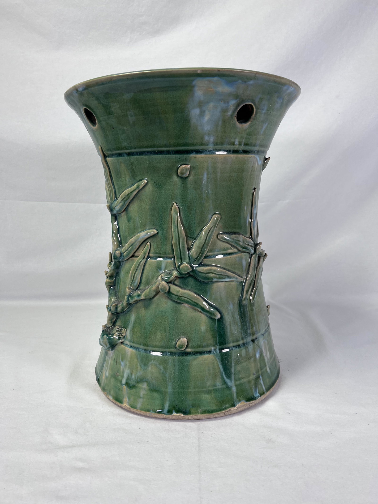 Chinese Celadon Glaze Porcelain Garden Seat (1 of 9)